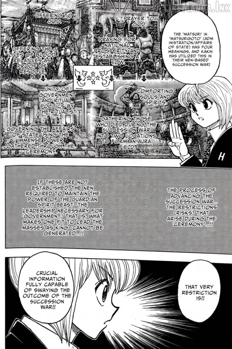 Hunter x Hunter, Chapter 411 image 15